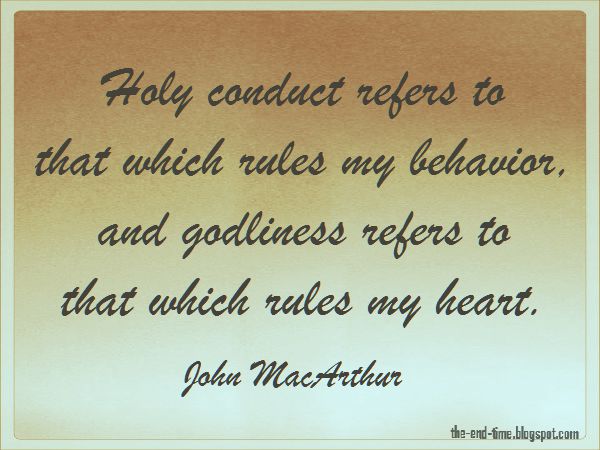holiness and godliness