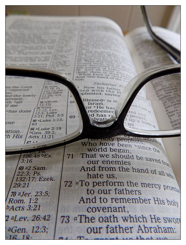 bible with glasses 2