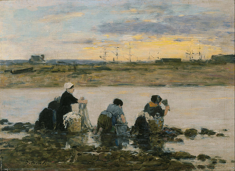 800px-Eugène_Boudin_-_Washerwomen_by_the_River_-_Google_Art_Project