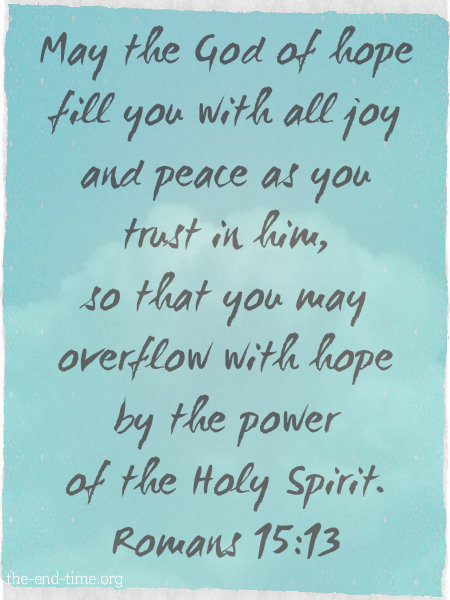 filled with hope verse