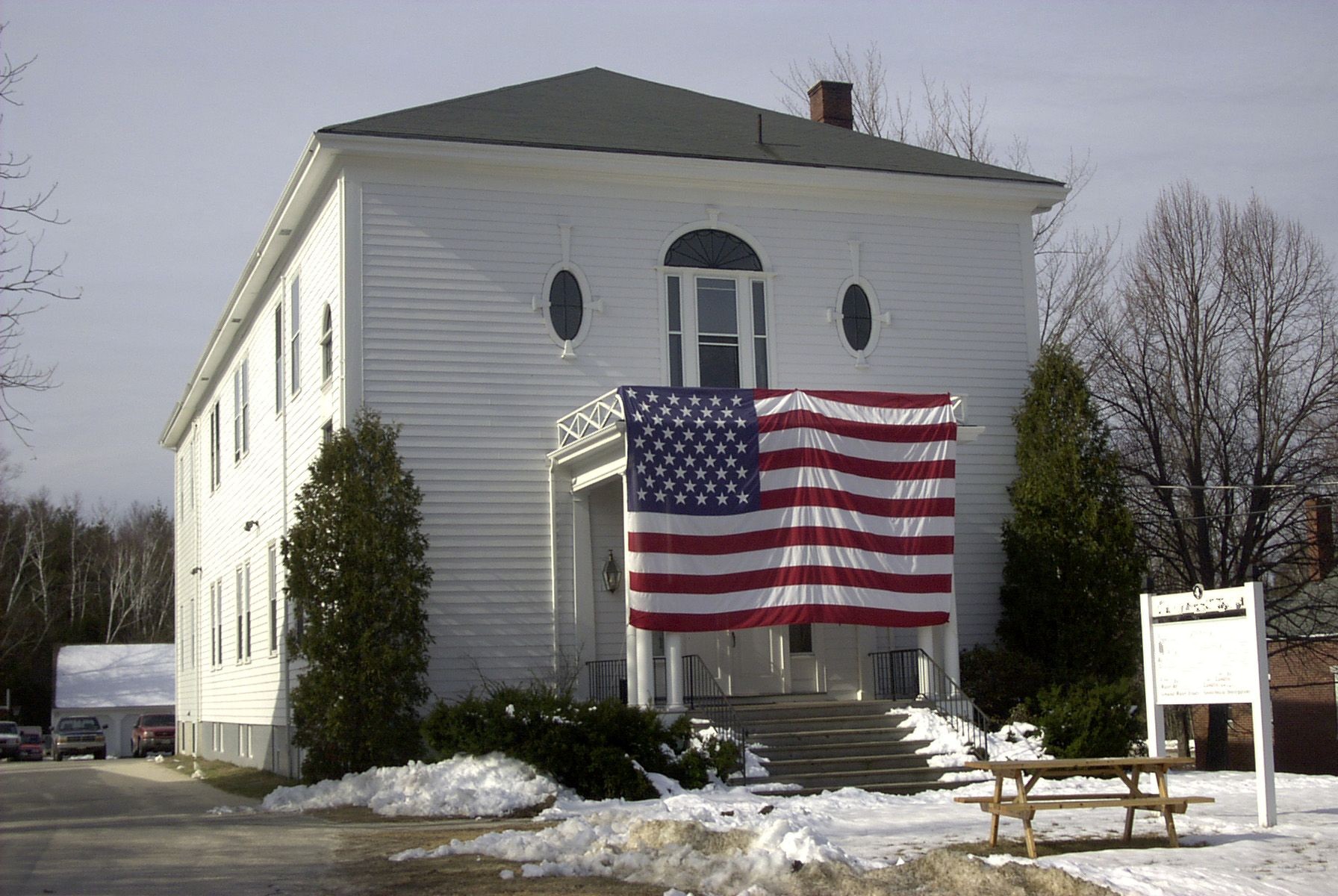 Proud Building really big flag building